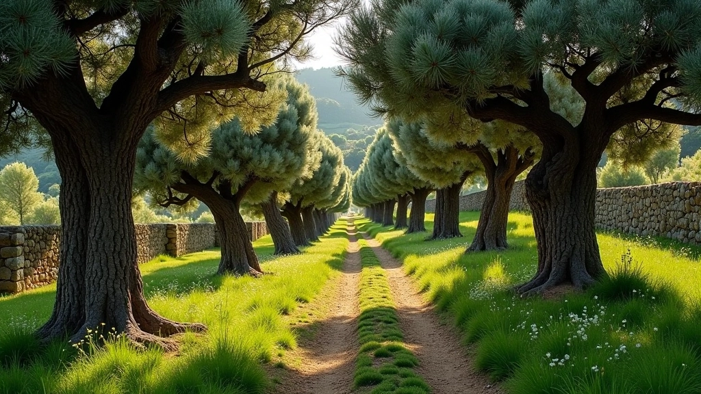 Uliveti storici con vista panoramica